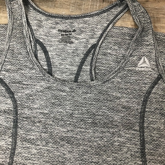 Reebok Gray Racerback Tank Top Size M - Picture 5 of 5